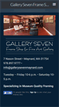 Mobile Screenshot of gallerysevenmaynard.com