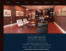 Tablet Screenshot of gallerysevenmaynard.com